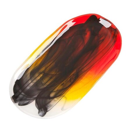 Red Pomegranate Red Pomegranate 8405-4 Matisse 14 in. Oval Platter 8405-4